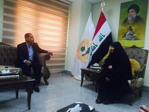 النائب رياض غالي الساعدي يلتقي رئيس مؤسسة الشهداء في مقر المؤسسة ببغداد