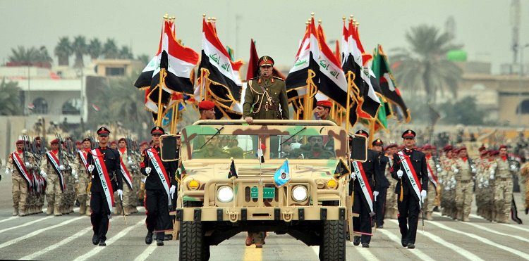 بدء الاستعراض العسكري وسط العاصمة بغداد