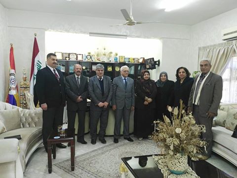 عميد كلية المنصور الجامعة يستقبل وفد جمعية الابداع العلمي