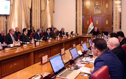 مجلس الوزراء يعقد جلسته الاعتيادية برئاسة رئيس مجلس الوزراء الدكتور حيدر العبادي