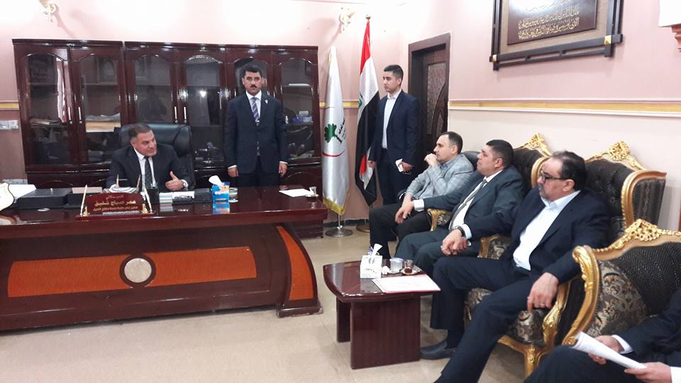 محافظ صلاح الدين يزور دائرة صحة المحافظة ويبحث اهمية تطوير واقعها الصحي