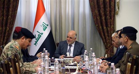 رئيس مجلس الوزراء حيدر العبادي يترأس اجتماع المجلس الوزاري للامن الوطني