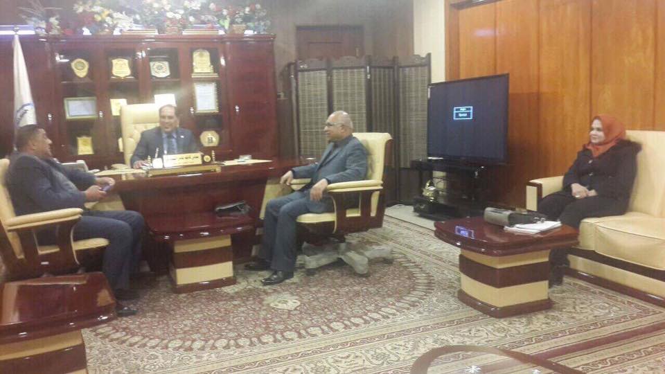 نقيب المعلمين يبحث مع رئيس فرع ذي قارالواقع التربوي في المحافظة