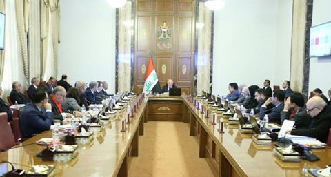 مجلس الوزراء يعقد جلسته الاعتيادية برئاسةحيدر العبادي