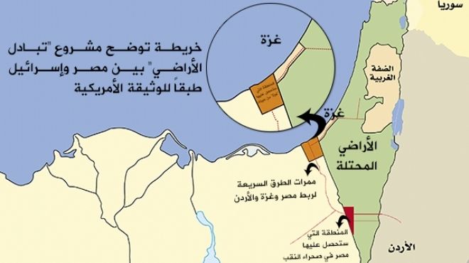 بالخرائط والوثائق.. الخطة الأمريكية – الإسرائيلية لإقامة «دولة غزة» فى سيناء