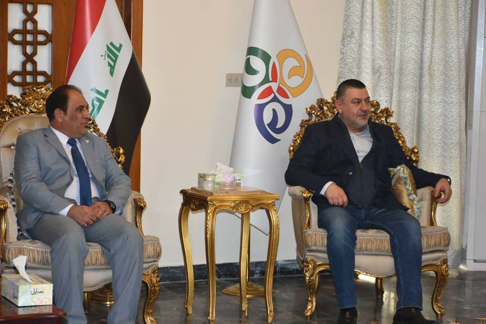 وفد نقابة المعلمين العراقيين يلتقي الامين العام للمؤتمر الوطني العراقي
