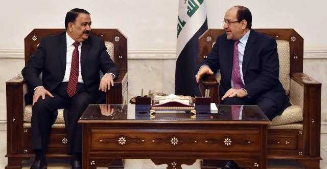 المالكي يستقبل الحيالي ويجدد مساندته ودعمه لوزارة الدفاع والمؤسسة ألأمنية