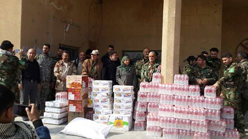 تنفيذا لتوصيات المرجعية الرشيدة : منظمة بدر- مكتب السيدية يزور “لواء مالك الاشتر” لتقديم الدعم اللوجستي
