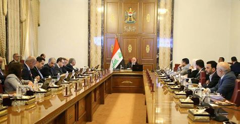 مجلس الوزراء يعقد جلسته الاعتيادية برئاسة حيدر العبادي