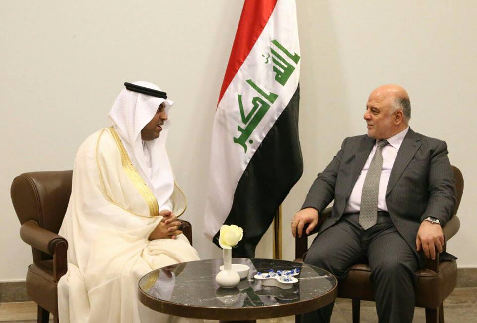العبادي يلتقي رئيس البرلمان العربي في عمان