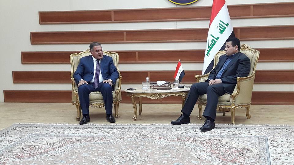 محافظ صلاح الدين يبحث مع وزير الداخلية آلية دعم شرطة المحافظة والأمن والاستقرار فيها