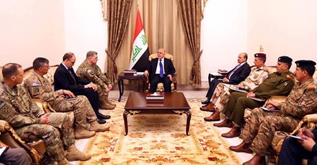 العبادي يستقبل رئيس أركان الجيش الامريكي الجنرال مارك ميلي