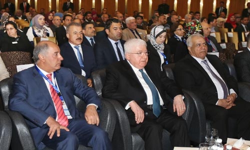 معصوم يؤكد اهمية تطوير خطط واستراتيجيات الأستغلال الأمثل للمياه