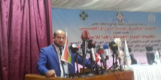 نقيب المهندسين العراقيين يرحب بالباحثين العرب ..ويؤكد متابعته للبرلمان لتفعيل مطالب النقابة