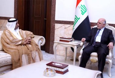 العبادي يؤكد عزم العراق على تعزيز العلاقات مع الإمارات