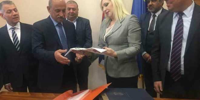 بروتوكول واتفاقية لافتتاح خط جوي ومنح الفيزا مجانا مع صربيا