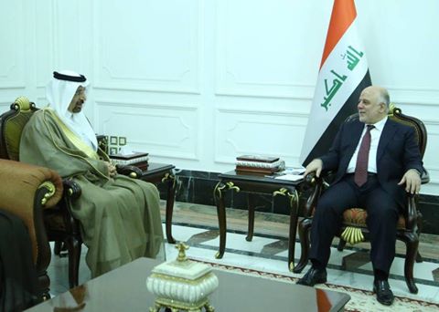 العبادي يستقبل وزير الطاقة والصناعة والثروة المعدنية السعودي