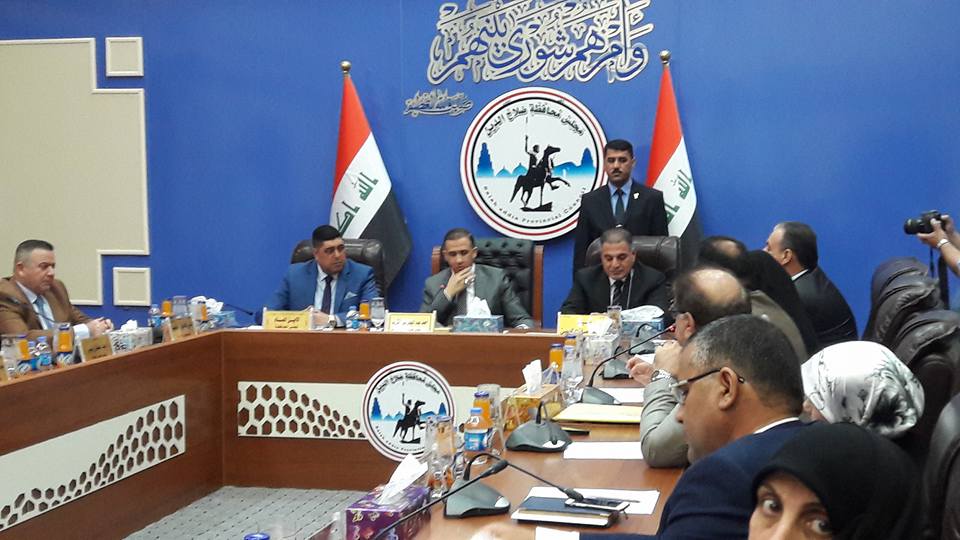 الجبوري يناقش وثيقة السلم المجتمعي مع مجلس محافظة صلاح الدين