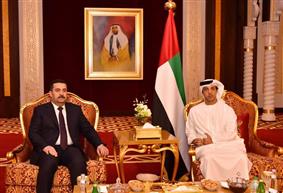 السوداني يلتقي منصور بن زايد ويبحثان العلاقات الثنائية بين البلدين
