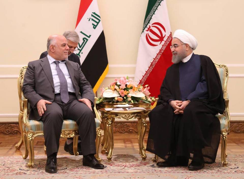 العبادي يلتقي الرئيس الايراني الشيخ حسن روحاني