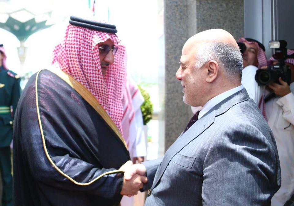 رئيس مجلس الوزراء حيدر العبادي يصل الى المملكة العربية السعودية