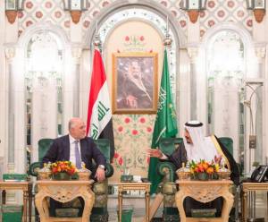 العبادي يتلقي الملك سلمان في مكة المكرمة