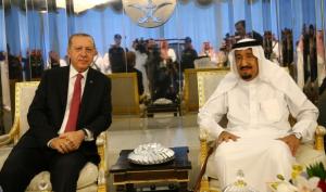 الرئيس التركي يلتقي العاهل السعودي ويدعو لحال الازمة الخليجية