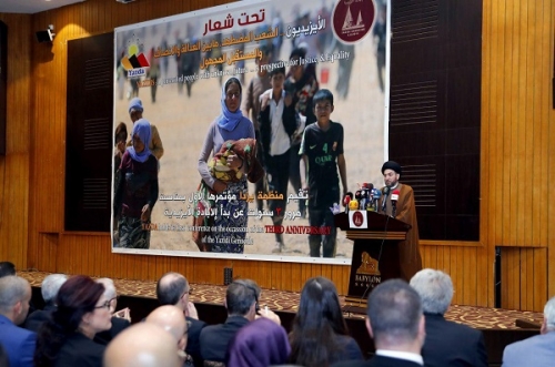 السيد الحكيم يؤكد اهمية مشروع التسوية ويعد ماتعرض له الايزديين جريمة كبرى