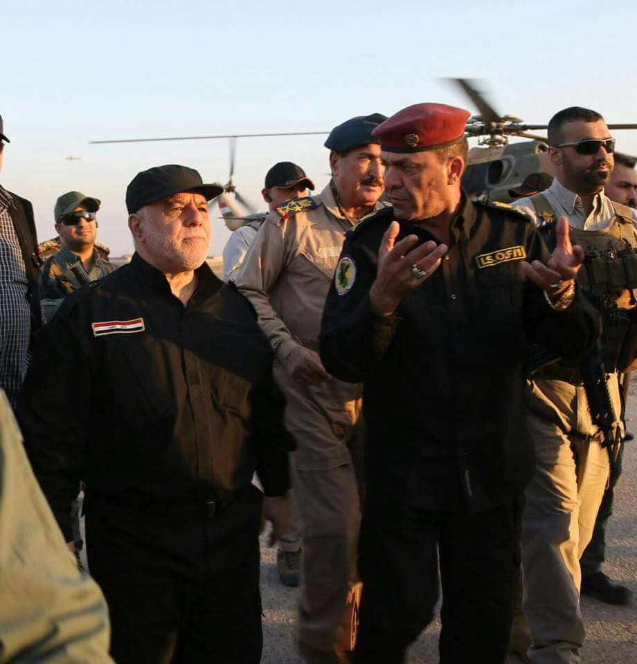 القائد العام للقوات المسلحة الدكتور حيدر العبادي يعلن النصر بتحرير تلعفر ومحافظة نينوى بالكامل