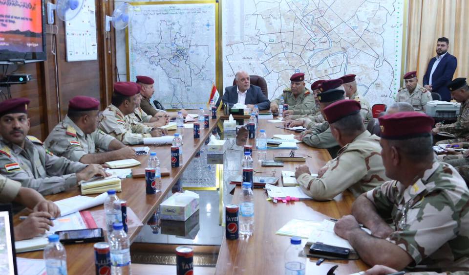 العبادي يزور قيادة عمليات بغداد