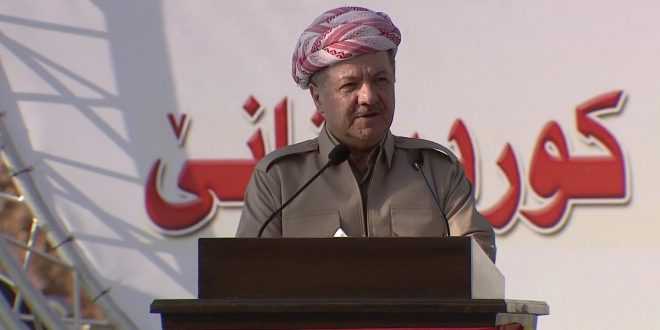 بارزاني يتهم بغداد بالتخطيط لزعزعة الأوضاع بإقليم كردستان