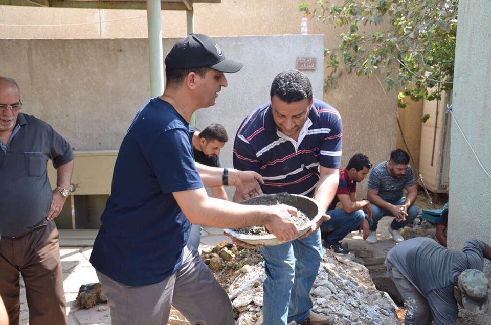 الحجامي يقود حملة تطوعية لاعمال الترميم والتأهيل لمركز صحي بشير الجزائري