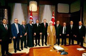 المولى خلال لقاءه باردوغان : نطالبكم بدعم دولي اقليمي لاعمار المناطق المتضررة لان العراق دافع عن العالم باسره