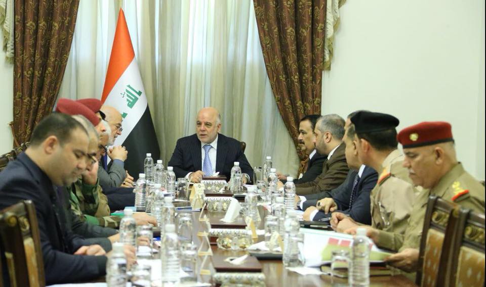 القائد العام للقوات المسلحة الدكتور حيدر العبادي يترأس اجتماع المجلس الوزاري للأمن الوطني