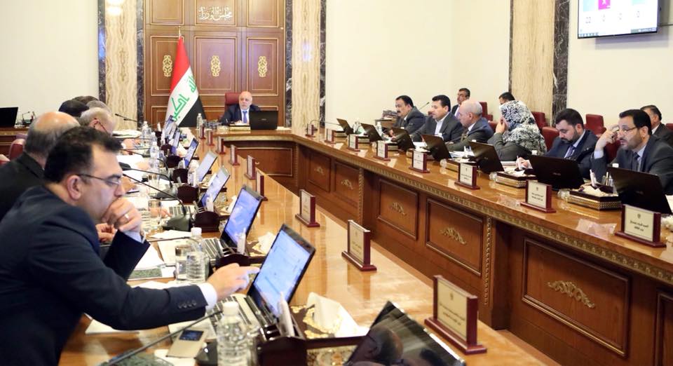 مجلس الوزراء يعقد جلسته الاعتيادية برئاسة رئيس مجلس الوزراء الدكتور حيدر العبادي