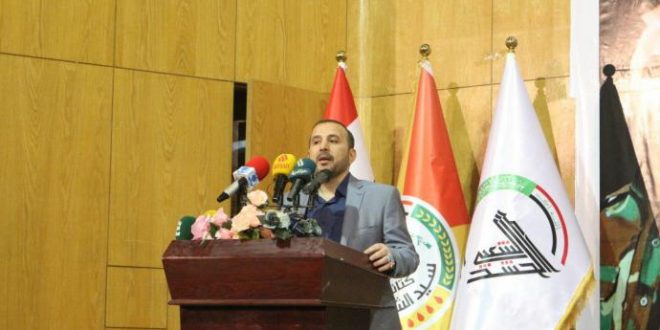 بحضور جماهيري واسع ..كتائب سيد الشهداء تقيم حفلا تابينيا بمناسبة مرور عام على استشهاد القائد أبو فضة الدراجي ورفيق دربه الشهيد هاشم الازيرجاوي