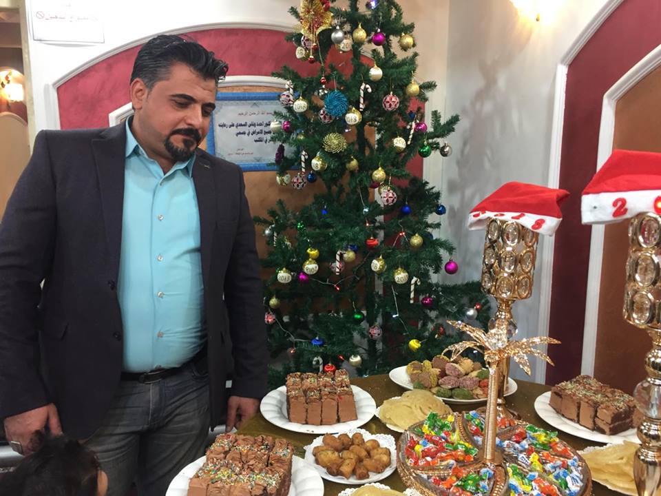الدكتور احمد وناس السعدي يقيم أحتفالية بمناسبة انتصارات القوات الامنية والحشد الشعبي على “داعش” في مركزه بالمنصور