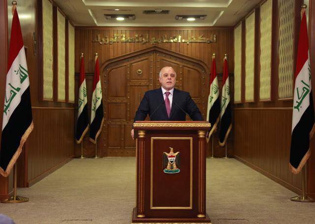 رئيس مجلس الوزراء القائد العام للقوات المسلحةالدكتور حيدر العبادي يهنئ الجيش العراقي بالذكرى السابعة والتسعين لتأسيسه