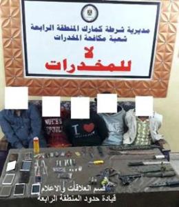 القاء القبض على عصابة للمخدرات وسرقة الدراجات النارية في البصرة