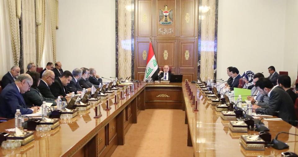 مجلس الوزراء يعقد جلسته الاعتيادية برئاسة رئيس مجلس الوزراء الدكتور حيدر العبادي