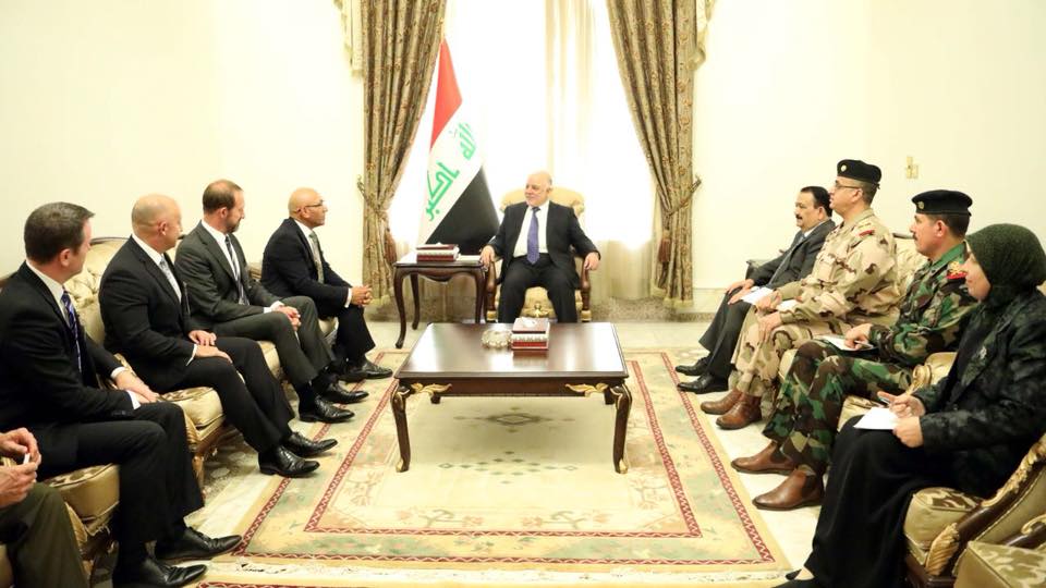 رئيس مجلس الوزراء الدكتور حيدر العبادي يستقبل وزير الدفاع النيوزلندي السيد رون مارك والوفد المرافق له