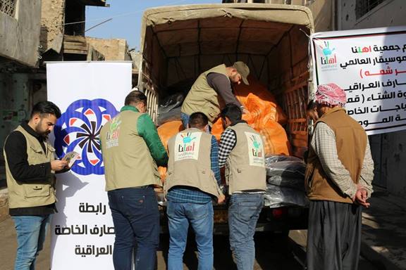 عبر حملة أهلنا لدعم النازحين وبدعم رابطة المصارف الخاصة .. نصير شمة يطلق حملة رفع الانقاض من أزقة الموصل