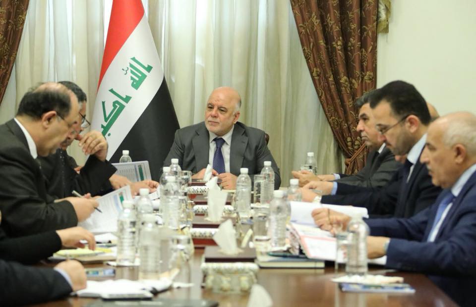 رئيس مجلس الوزراء الدكتور حيدر العبادي يترأس اجتماعاً للجنة الطاقة الوزارية