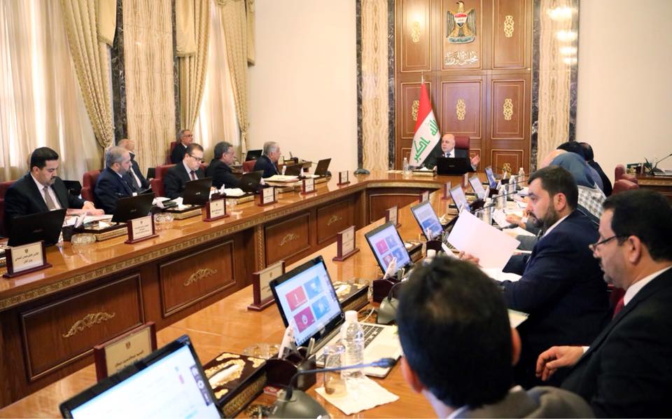 مجلس الوزراء يعقد جلسته الاعتيادية برئاسة رئيس مجلس الوزراء الدكتور حيدر العبادي