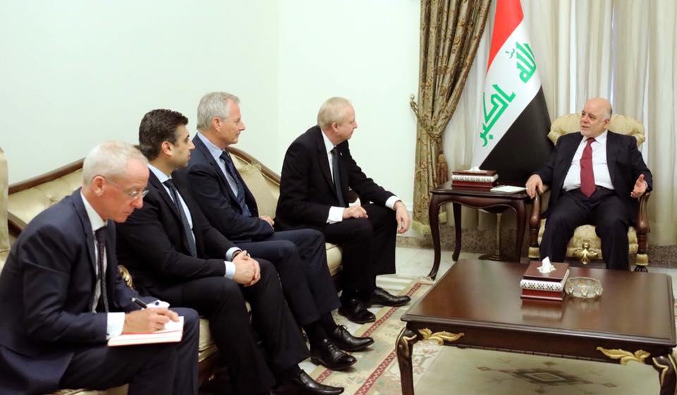 العبادي يستقبل الرئيس التنفيذي لشركة BP النفطية