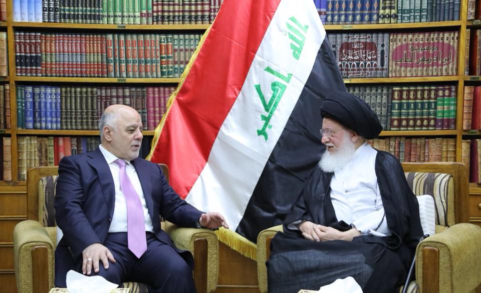 العبادي يلتقي السيد حسين الصدر في الكاظمية