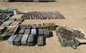 الحشد الشعبي يضبط كدساً للاسلحة والمتفجرات في ديالى