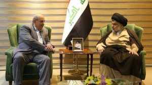 اكدا على محاربة الطائفية والفساد ..السيد الصدر يلتقي علاوي في بغداد