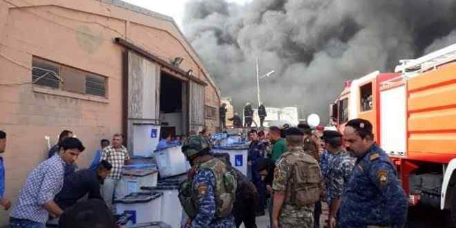 القضاء يصدر 17 مذكرة قبض جديدة بحادثة حرق الصناديق ببغداد