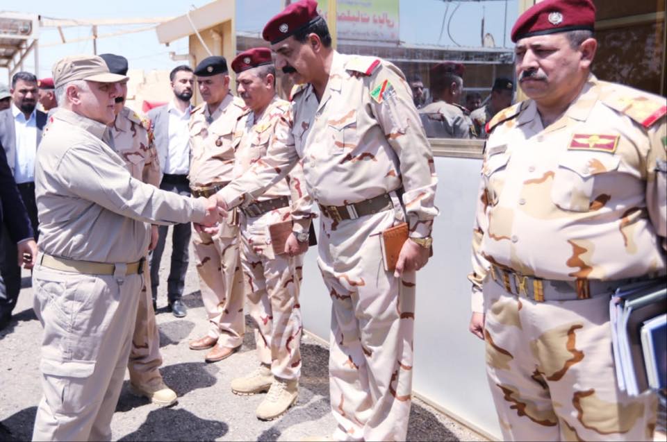رئيس مجلس الوزراء الدكتور حيدر العبادي يصل الى محافظة ديالى.